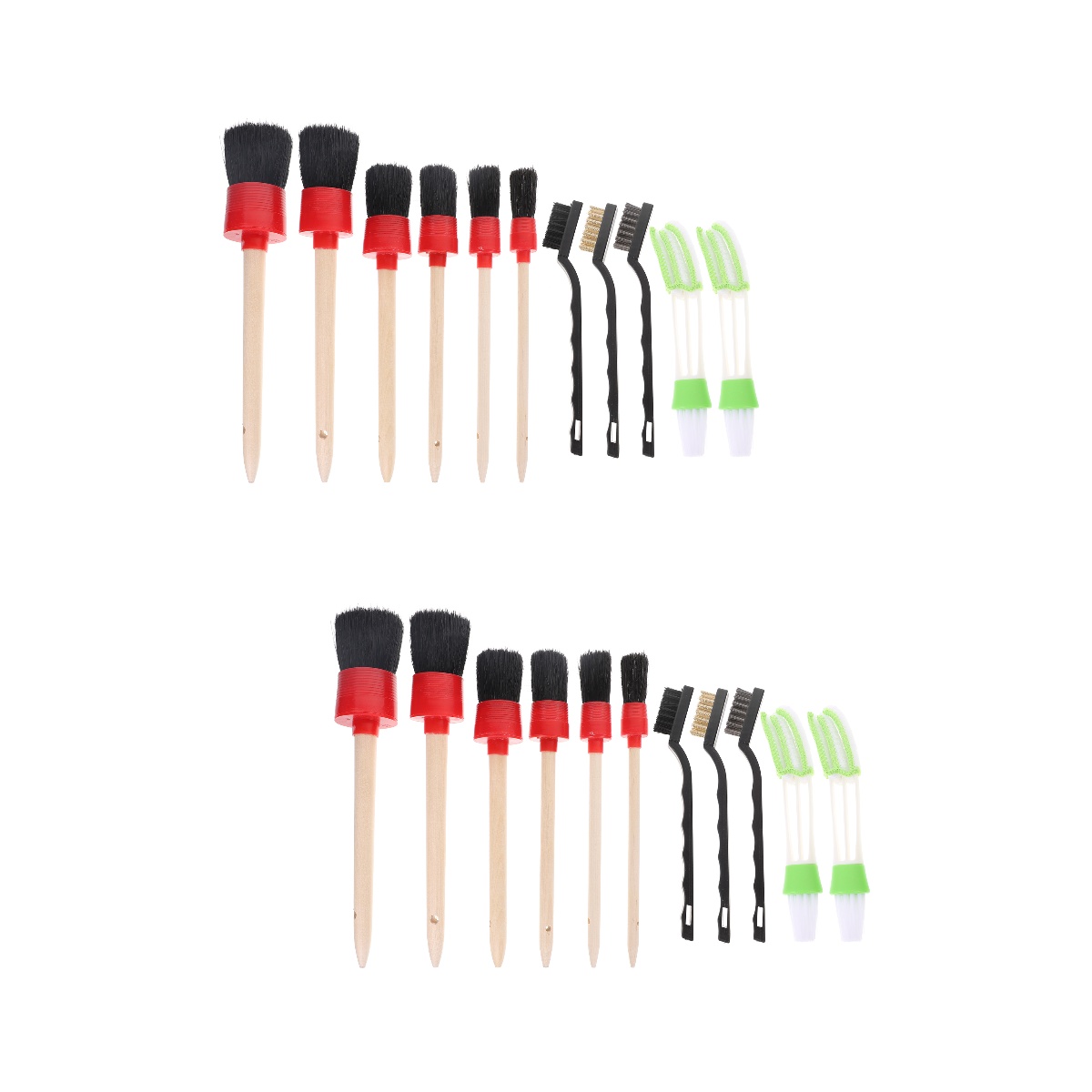 2 Sets Detailing Brush Set Professional Car Detailing Kit for Car