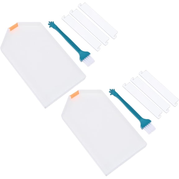 2 Sets Diamond Plate Pottery Tools and Supplies Nails Tools Drawing Bling Accessories Gem Diamond Picture Storage Tray Dot Pad Manicure Plastic Market