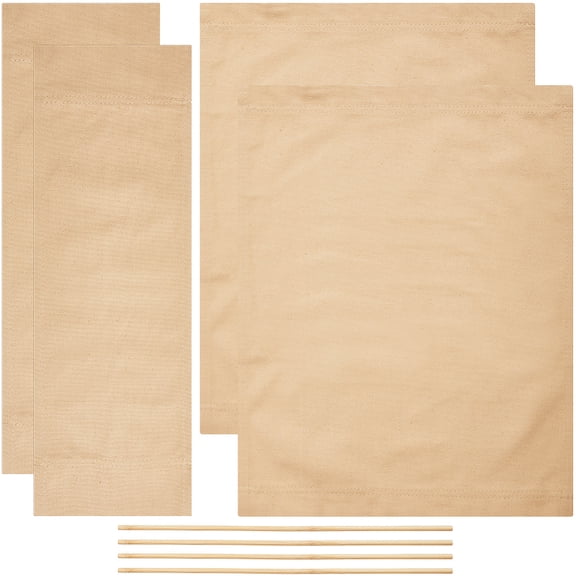 2 Sets Directors Chair Covers Canvas Replacement Portable Makeup Artist Chair Seat Cover Fabric Khaki Folding Chairs Canvas Cloth DIY