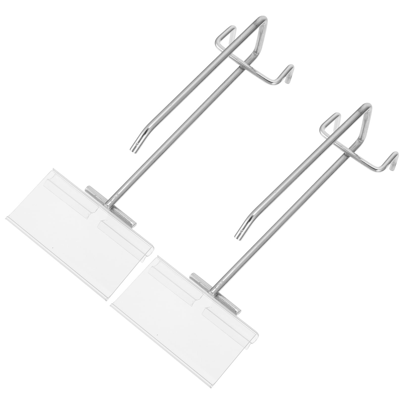 2 Sets Display Rack Hooks Mall Wall Labels Racking Shelving Exhibition