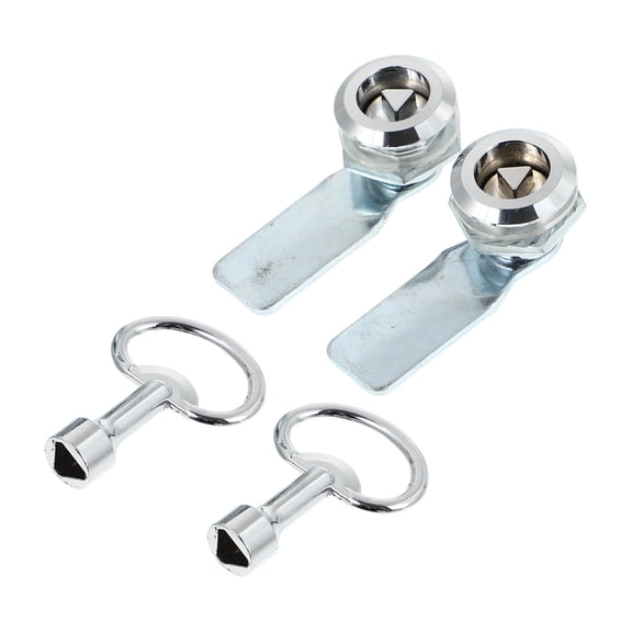 2 Sets Distribution Box Triangular Lock Package Clamps Tool Socket Silver