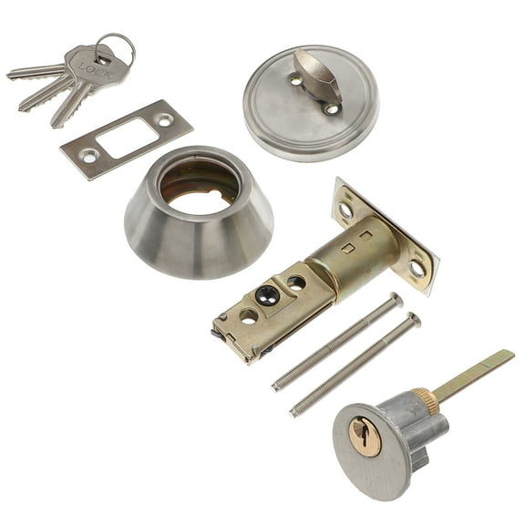 2 Sets Door Lock for Front Security Combination Internal Childproof Silver