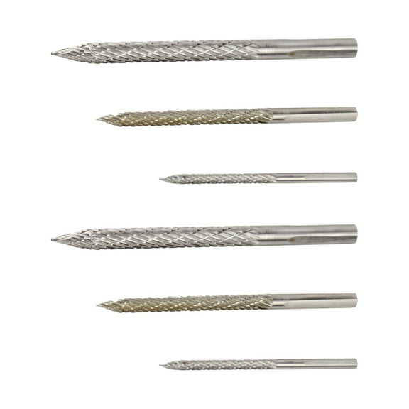 2 Sets Drill Bit Kits Tire Buffer Repair Burr Automobile Wire Cutter Cutting Tool Reamer