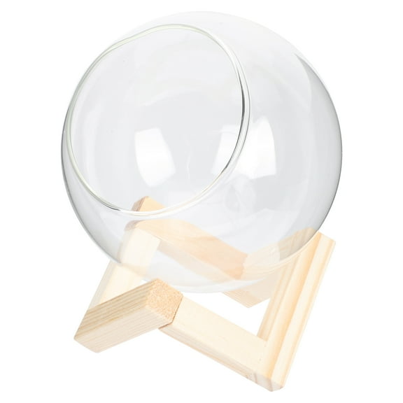 2 Sets Duty Herb Succulent Glass Flower Pot Plant Holder Transparent