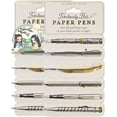 thumbnail image 1 of 2 Sets Fabulously Flat Paper Pens, Flat Paper Bookmark Pens, Multi-Purpose Fabulously Flat Paper Pens for Writing and Marking Pages, Practical Black Ink Double-Sided Ultra-Thin Paper Pen (2pcs), 1 of 7