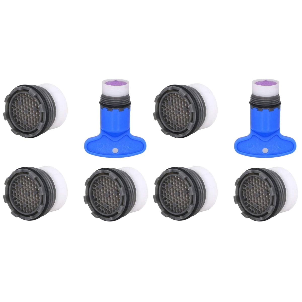 2 Sets Faucet Aerator Screens Recessed Keys Blueberies Fine Mesh Filter
