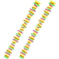 thumbnail image 1 of 2pcs Fluorescent Paper Garlands Neon Party Banners Glow in Dark Hanging Streamers, 1 of 6