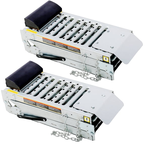 2 Sets Foldable Ferruginous Car Ramp, Portable Easy Fold Lightweight Ramp for Car Truck SUV Motorcycle ATV Bearing Capacity of Expand 1000lbs,