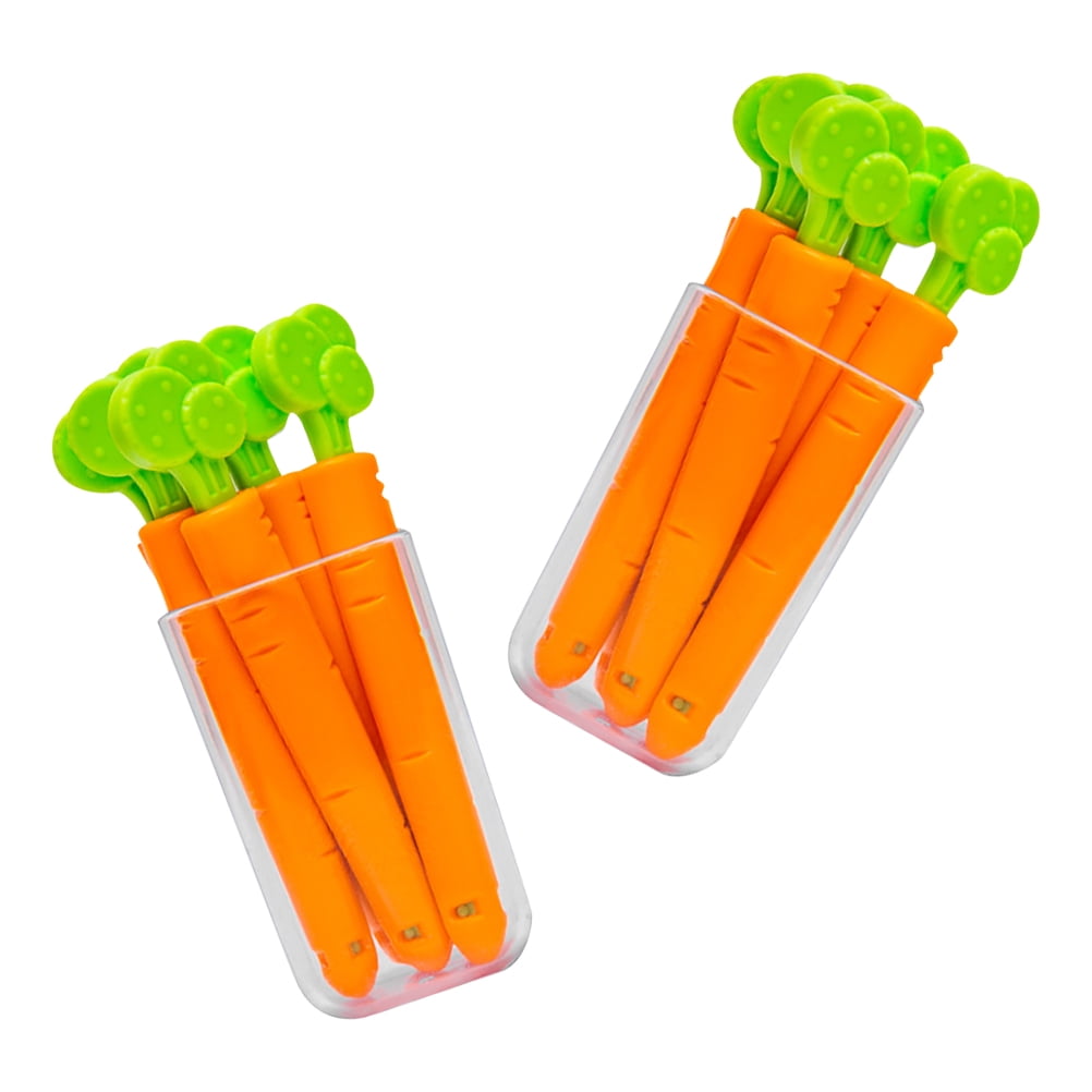 2 Sets Food Pouch Clip Sealer Freezer Bag Clips Handy Sealing Cartoon