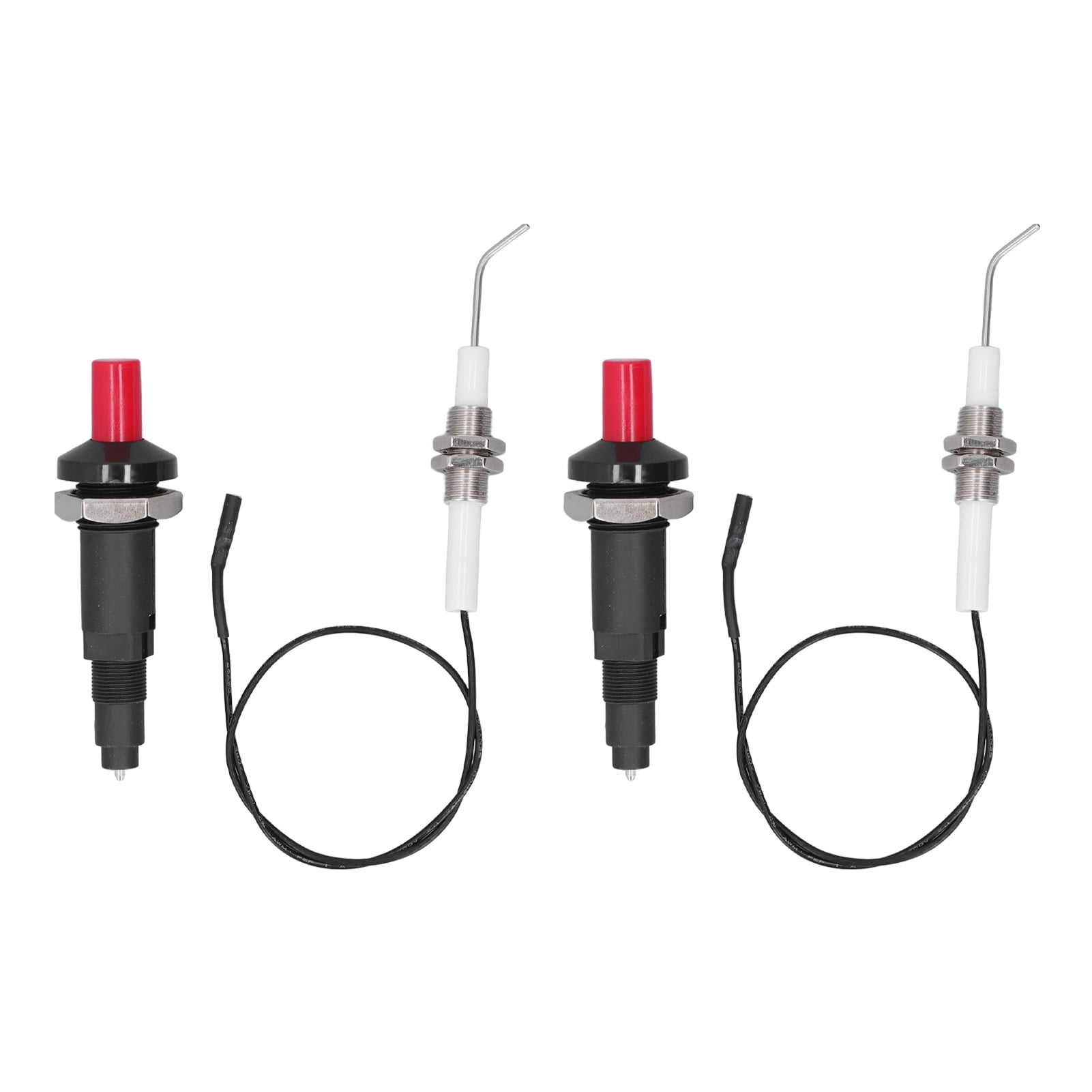 2 Sets Grill Stove Igniter Set Plastic Push Type Universal Threaded