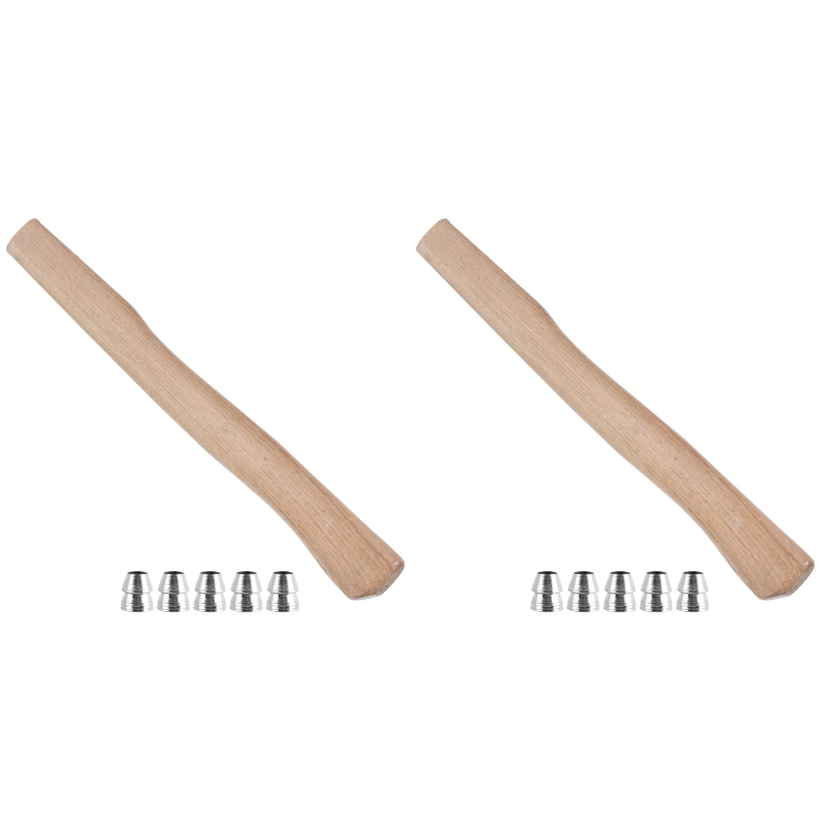 2 Sets Handle Wooden Replacement Hatchet Handle Woodworking Tool with Wedges