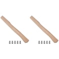 thumbnail image 1 of 2 Sets Handle Wooden Replacement Hatchet Handle Woodworking Tool with Wedges, 1 of 6