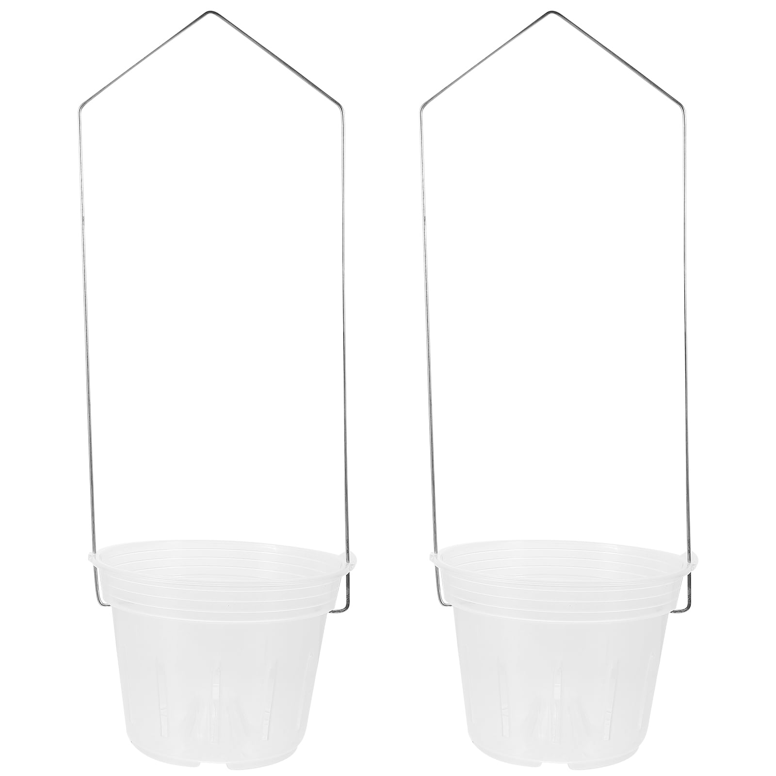 2 Sets Hanging Type Flowerpots Phalaenopsis Pots Decorative Orchid