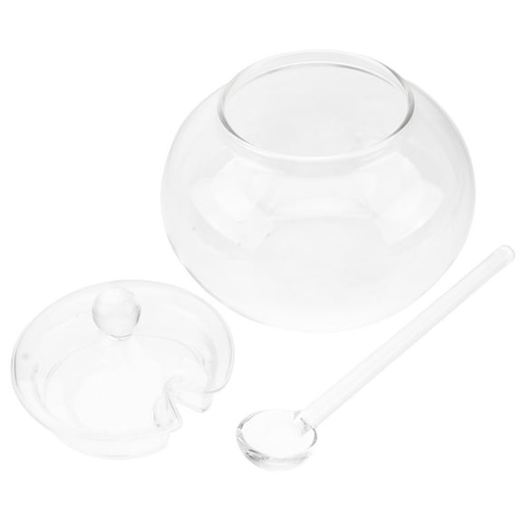 2 Sets Honey Pot and Spoon Cups Sugar Bowl Syrup Dispenser