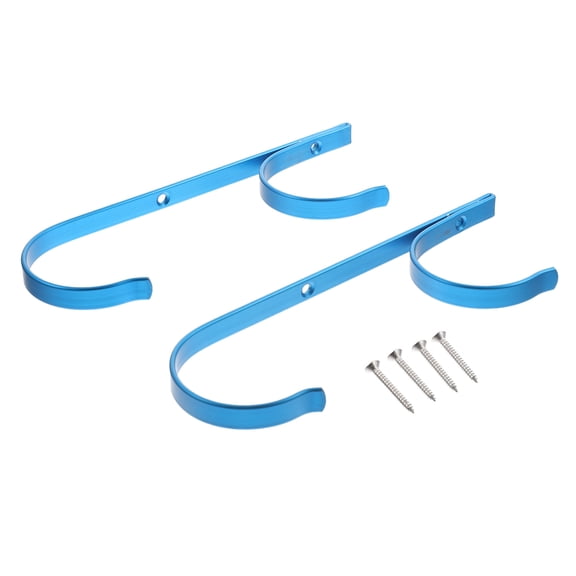 TABLZONE Pool Pole Hanger Blue Outdoor Hanging Rack for Efficient Storage