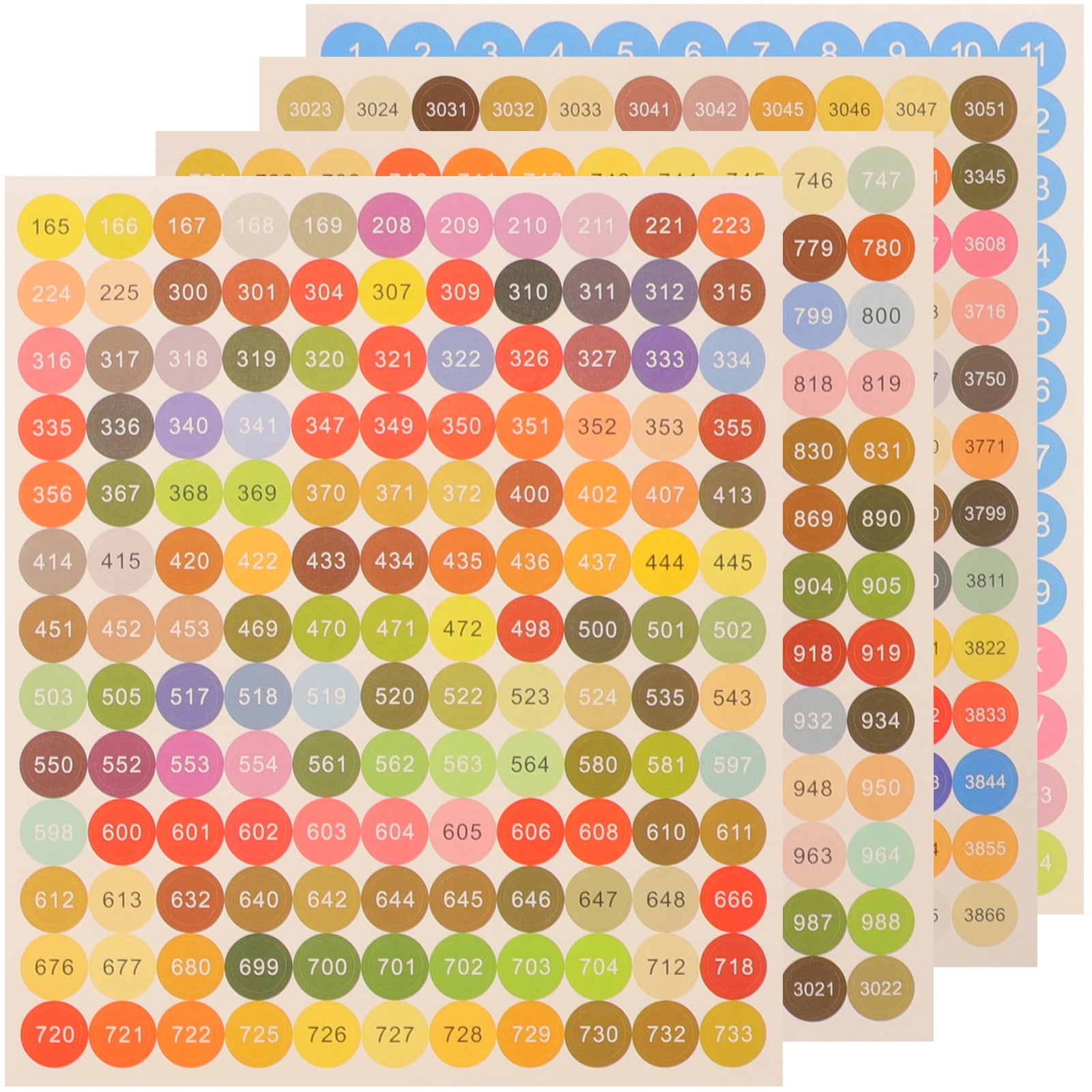 2 Sets House Decorations for Home Packaging Stickers Color Stickers