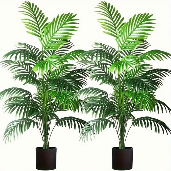 2 Sets of Imitation Plants, Long Stems and Large Leaves-indoor and Outdoor Elegant Decoration, Suitable for Weddings, Gardens and Festival Celebrations, Artificial Plants for Home Decoration.