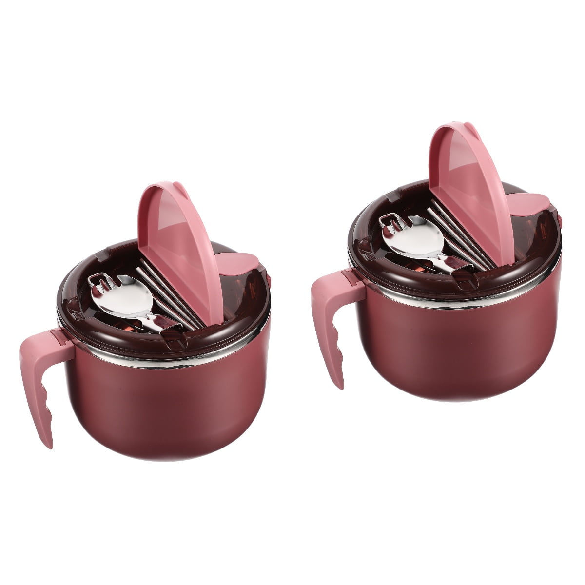 2 Sets Instant Noodle Bowl Ramen Bowls Noodles Rice Insulated Serving