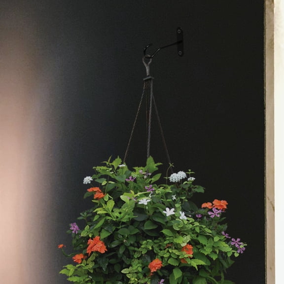 2 Sets Iron Plant Hanger Plant Hanging Ceiling Hooks Wall Art Decor Flower Basket Hooks for Hanging Plants Bird House Lantern Wind Chime Bird Feeders