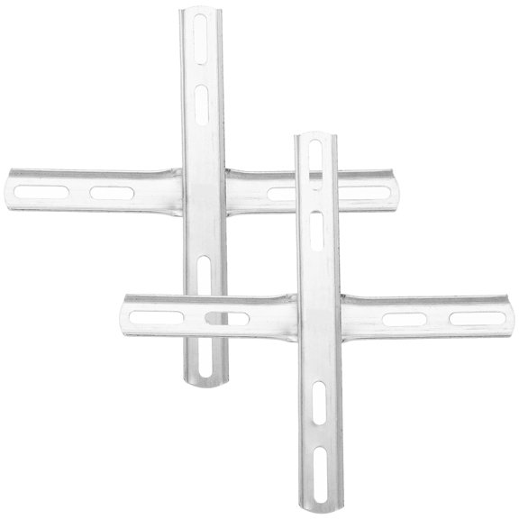 Light Mounting Brackets for Ceiling Lamp Silver Iron Material 2 Sets Practical Crossbar Fixtures