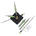 thumbnail image 1 of 2 Sets Luminous Pointer Movement DIY Chime Clock Making Kits Battery Wall Green, 1 of 8