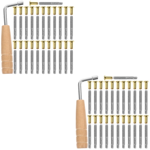 MERRYHAPY Dulcimer Lyre Parts Assorted Colors Professional Accessories Kit 2 Sets for Musical Instrument Repair