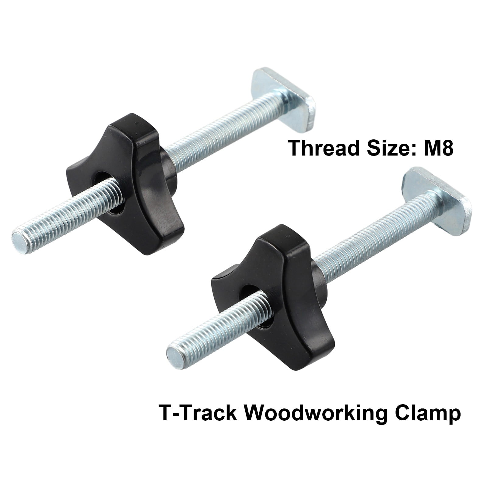 2 Sets M8 TTrack Bolts Knobs T Slot Bolts and Knobs Clamps for