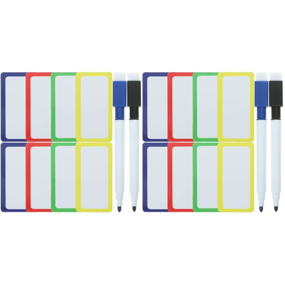 2 Sets Magnetic Label For Whiteboard Reusable Dry Erase Magnet Sticker Tag