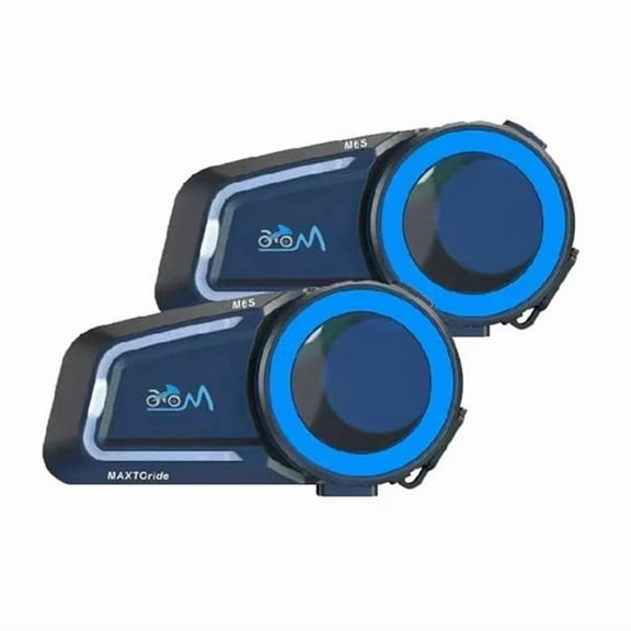 2 Sets Maxto Full Duplex Motorcycle Helmet 8 Rider Mesh Bluetooth Intercom Headset