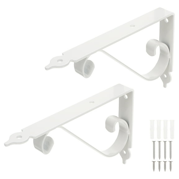 2 Sets Metal Wall Floating Triangle Shelf Brackets Hanger Bracket Wall Mounted Shelf Support for Floating Wood Shelves