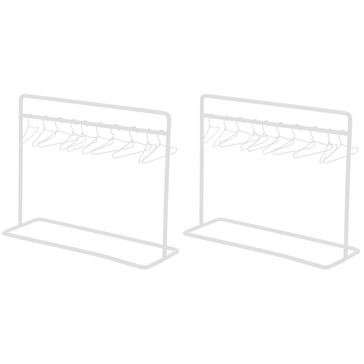 2 Sets Mini Hanger Coat Hanger Doll Hangers Miniature Furniture Doll ...