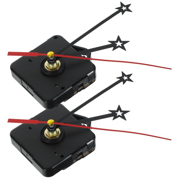 Raindrops Clock Movement Kits with Plastic Material for DIY Wall Clocks and Repairs 2 Sets