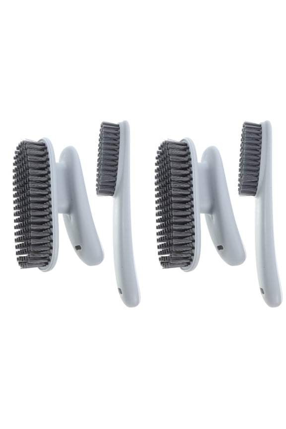 2-Pack Portable PP Cleaning Brush Set for Laundry, Shoes, Clothes, and Home Use, Compact 4.734.7in Scrubbers