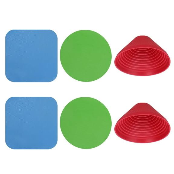 FRCOLOR Non- Rubber Jar Opener Gripper for Kitchen Bottles and Jars, Assorted Colors, 2 Sets for Easy Opening