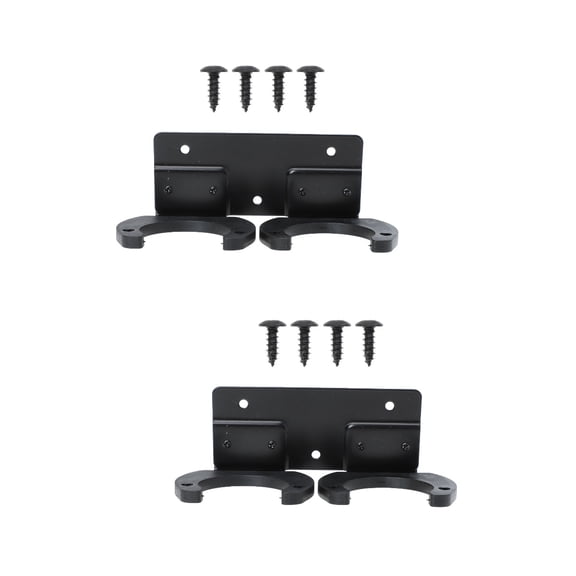 2 Sets  Multifunctional Metal Mic Hanging Stand Wall-mounted Mic Holder