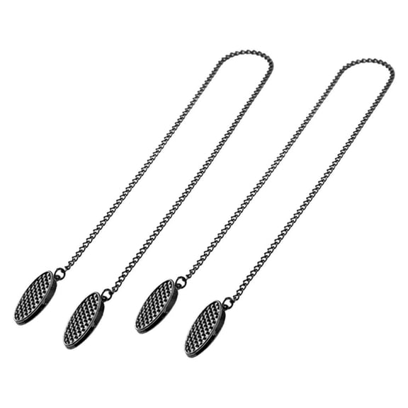2 Sets Napkin Clip Bib Towel Holder Chain Multifunction Alloy Clothing Protector for Dining Room Salon Gathering
