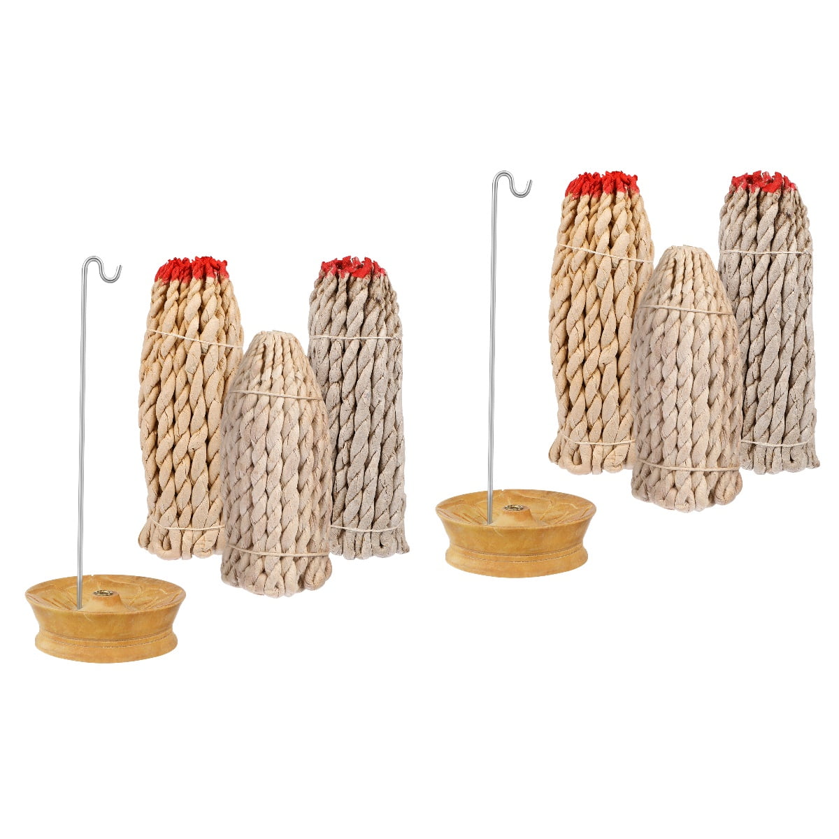 2 Sets Nepal Aromatherapy Incense Holder Handmade Rope Incense Offic