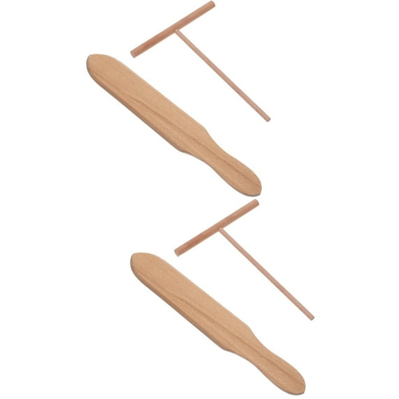2 Sets Pancake Spreading Tool Crepe Spreaders for Making Crepes Kitchen Utensils The Fruit with Spatula