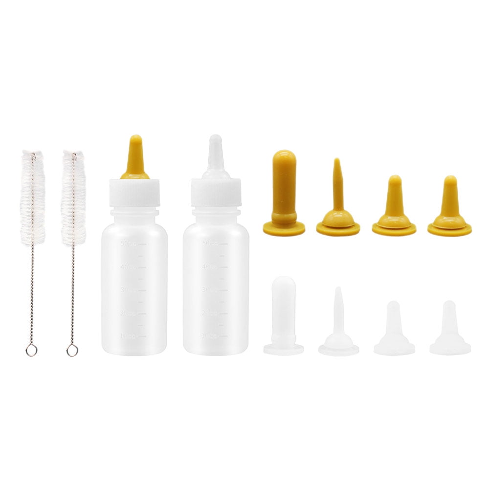 2 Sets Pet Bottle Dog Bottles for Puppies Milk Plastic Milk Bottles