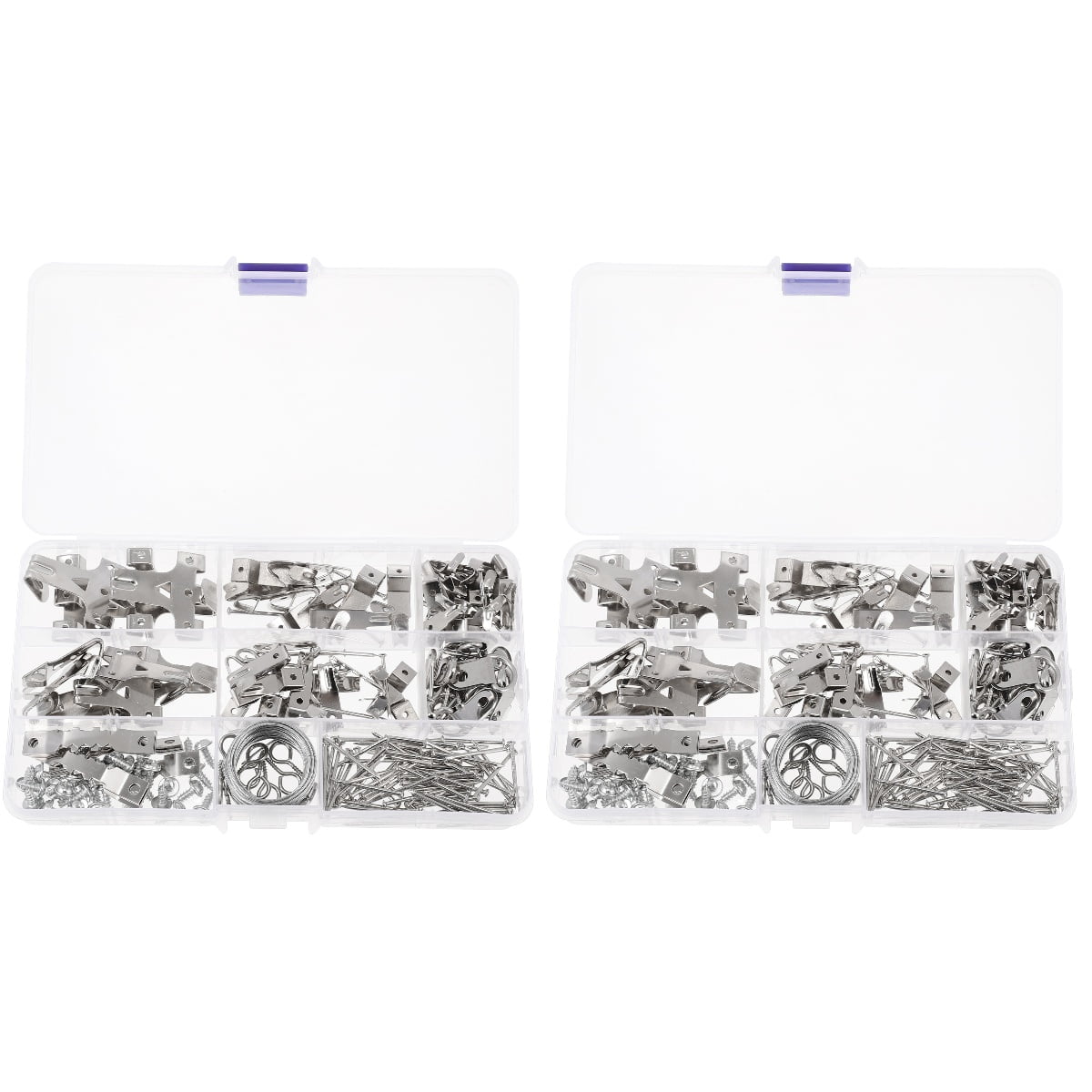 2 Sets Picture Hook Heavy Duty Wall Hanging Hanger with Nails Metal Hangers Tool for Pictures