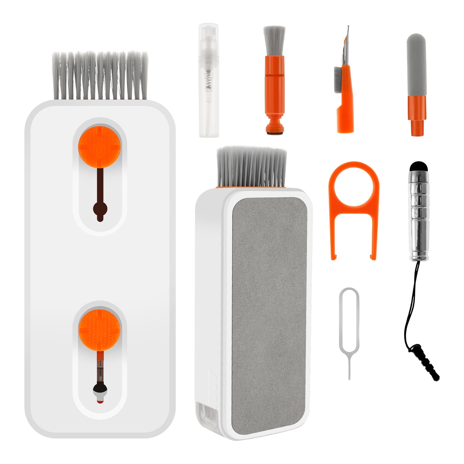 2 Sets Plastic 12 in 1 Keyboard Cleaner Kit with Soft Bristles ...