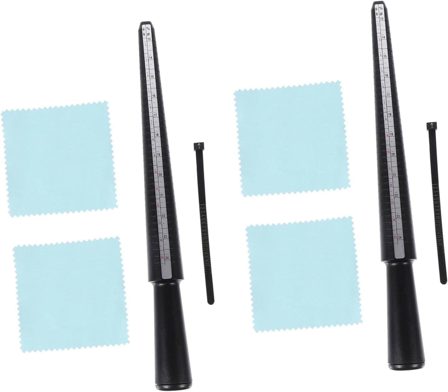 2 Sets Plastic Ring Rings T Tool Measuring Tool for Ring Jewelry Safety
