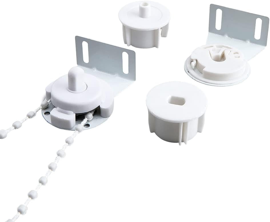 Roller Blind Clutch & Bracket Set – White POM Cord Shade Accessory, 200x4cm