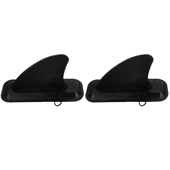 Nicehomfit Black Plastic Paddleboard Fin, Detachable Design, Compatible with Most Boards, 2Sets