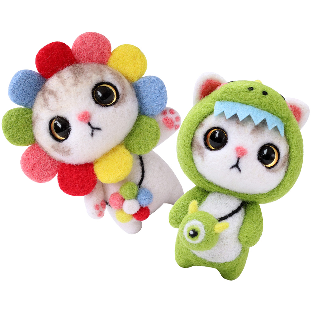 2 Sets Poking Fun Felting Wool Felting Kits for Beginners Adult Needle