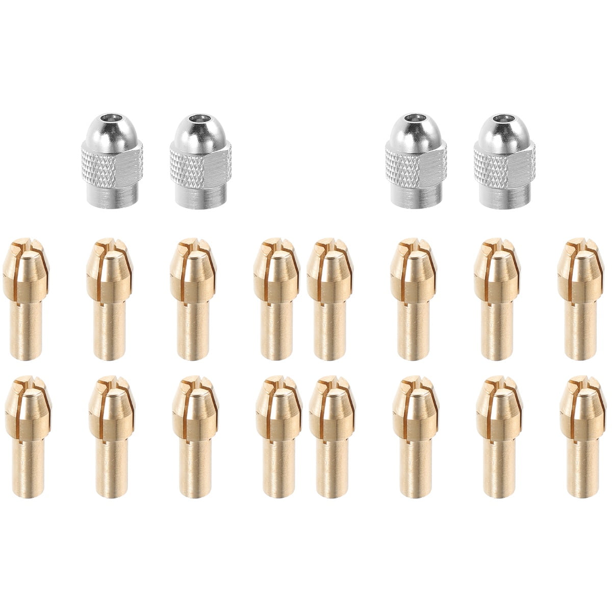 2 Sets Professional Brass Collet Drill Chuck Collet for Electric Chuck
