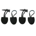 thumbnail image 1 of 2 Sets Pu Leather Toggle Button,Duffle Coat Fastener Album Scrapbook - Black, 1 of 6