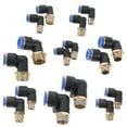 thumbnail image 1 of 2 Sets Quick-connect Pneumatic Plug-in Connector Threaded Straight-through 16-piece Hose Tube Coupler Crimp, 1 of 6