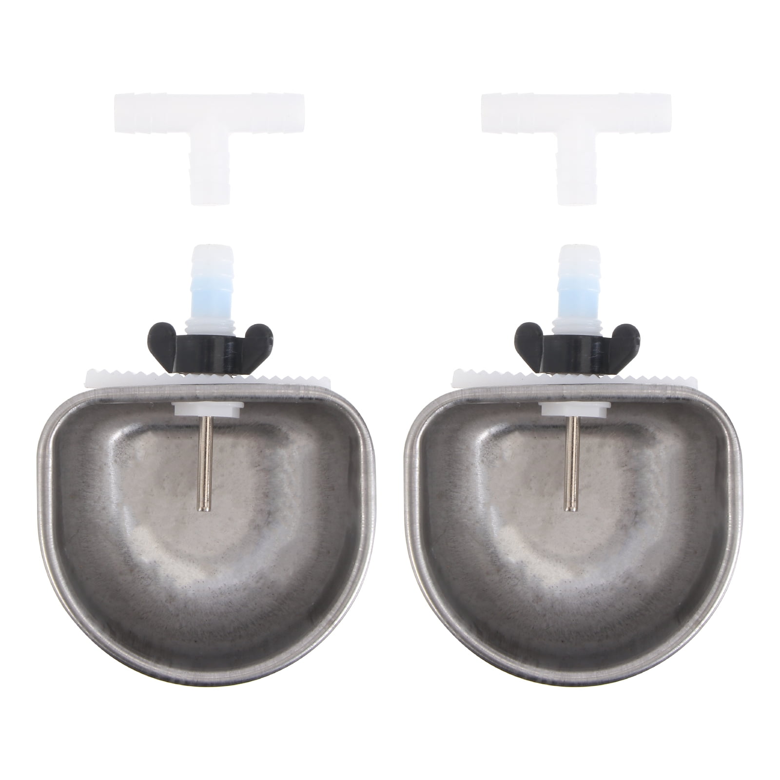 2-Pack Rabbit Water Bottle 1L - Leakproof Stainless Steel Nipple For Bunnies, Guinea Pigs, Hamsters, Ferrets