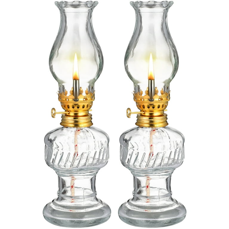Burning oil lamps indoors top